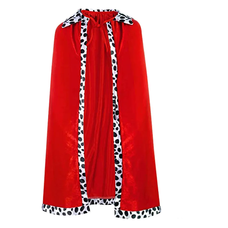 Halloween Nieuw Kostuum Rekwisieten Set King Cape Hoed En Scepter Pak Rood