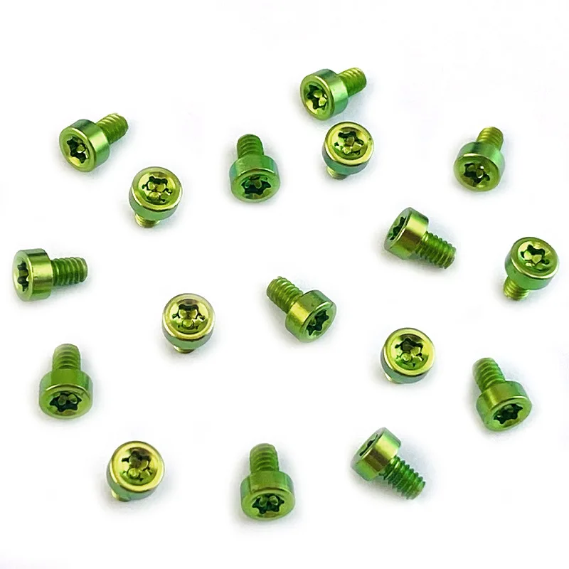 備前　小とっくり　M738 5 Colors 4 Sizes CNC Titanium 2-56 Screws T8 Torx Screw Button