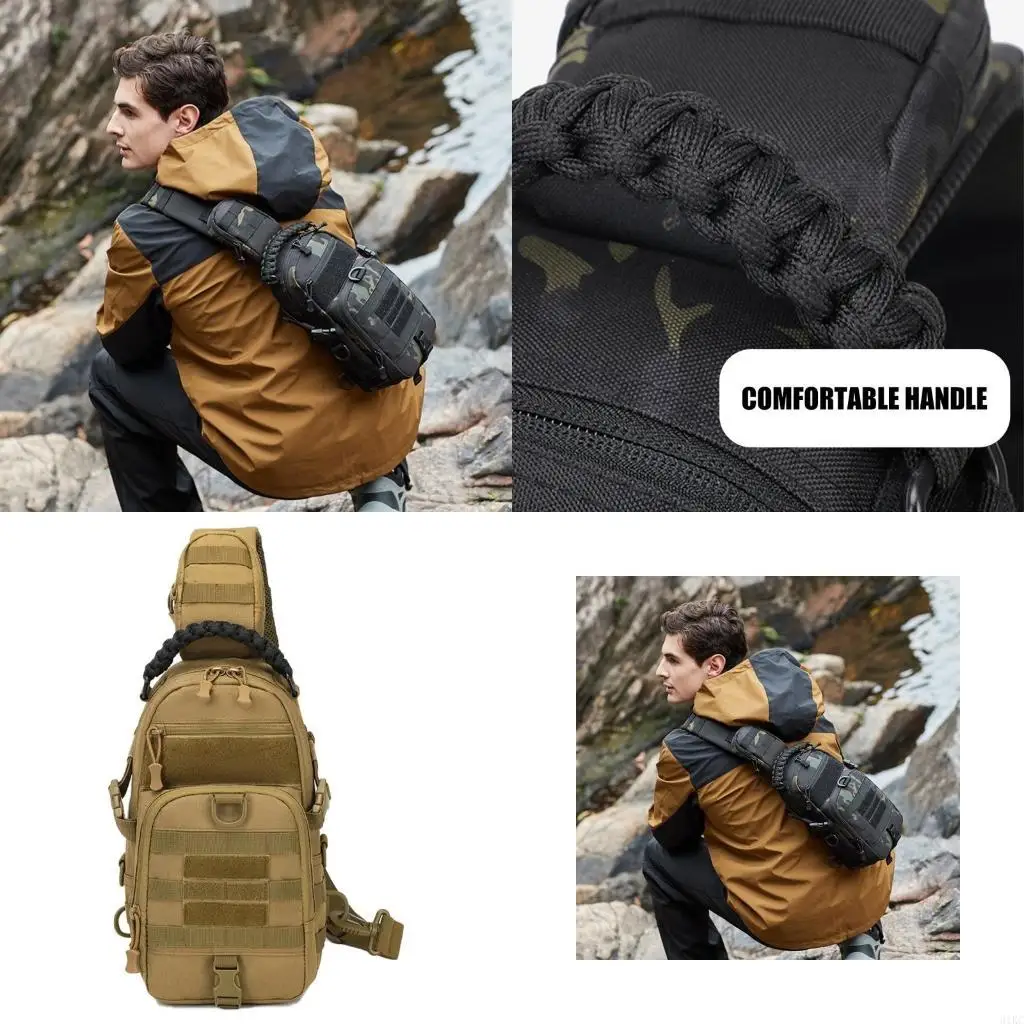 

Sports Crossbody Bag Polyester with Large Capacity Designs for Outdoor Travel Camping Hiking, Adjustable and Watertight