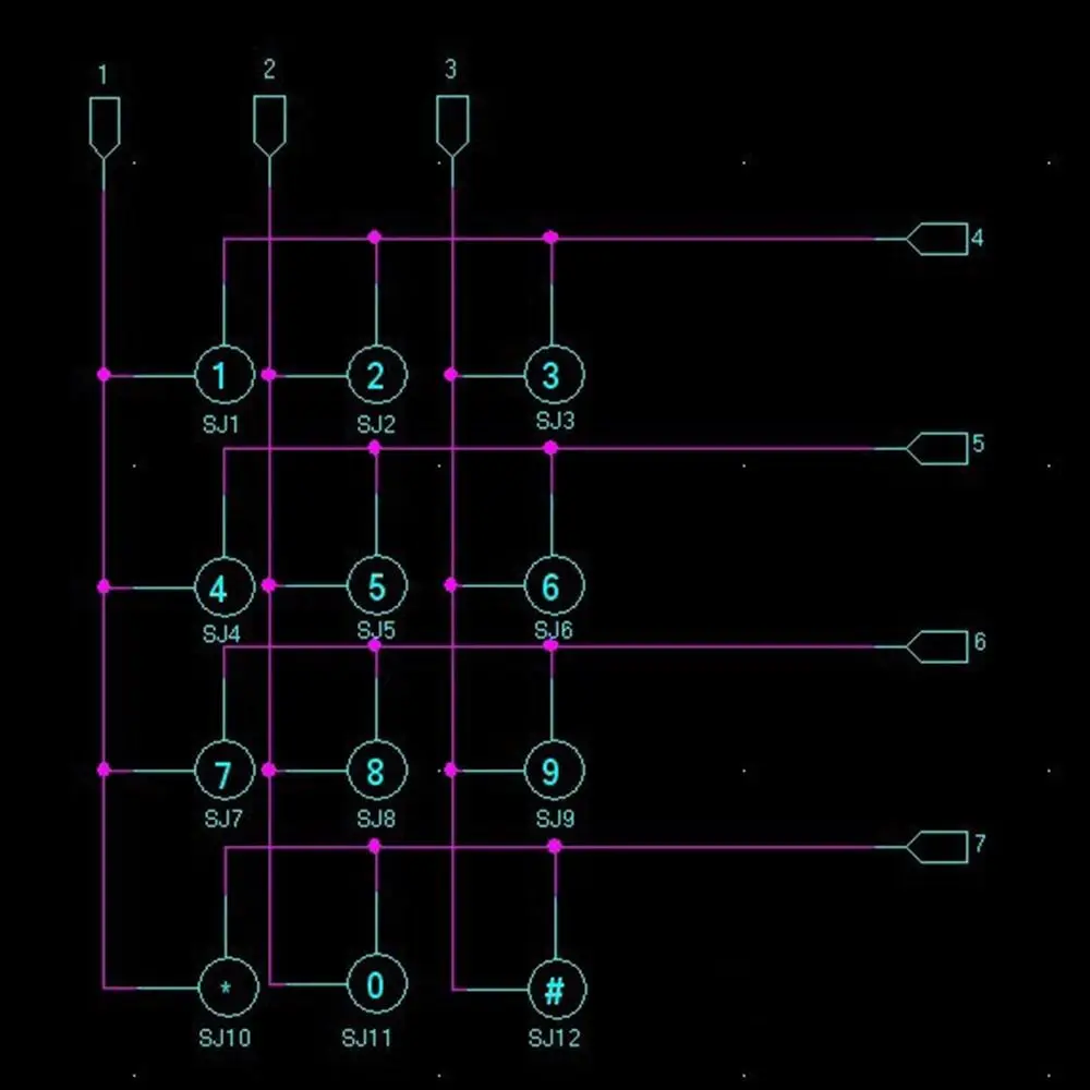 DIY Matrix Switch Tastatur Professionelle 12key/16key Tastatur Array Modul 3*4/4*4 Externe Tastatur Bord für Arduino/Raspberry Pi