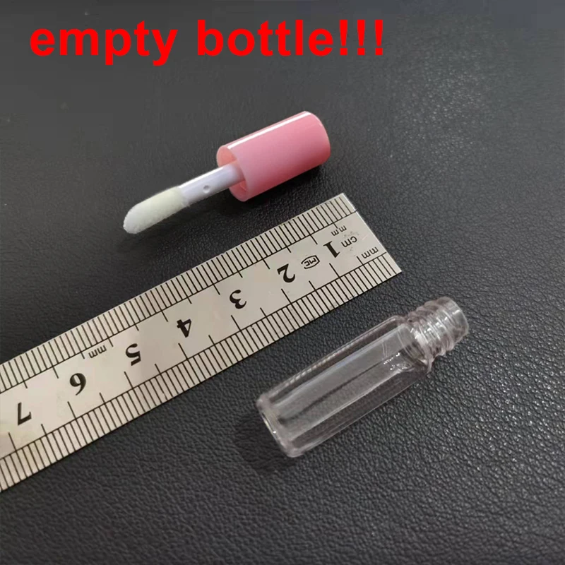 50/100/200pcs 1.2ML Empty Lip Gloss Tube Plastic Refillable Bottles Liquid Lipstick Container lipgloss Sample Bottle