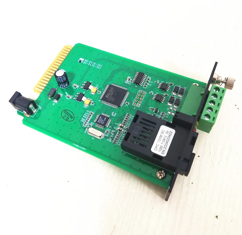 ADM-3142 2CH RS485 to Fiber Optic Transceiver Bidirectional Optical Transceiver Industrial 24V Rail Serial SC Port