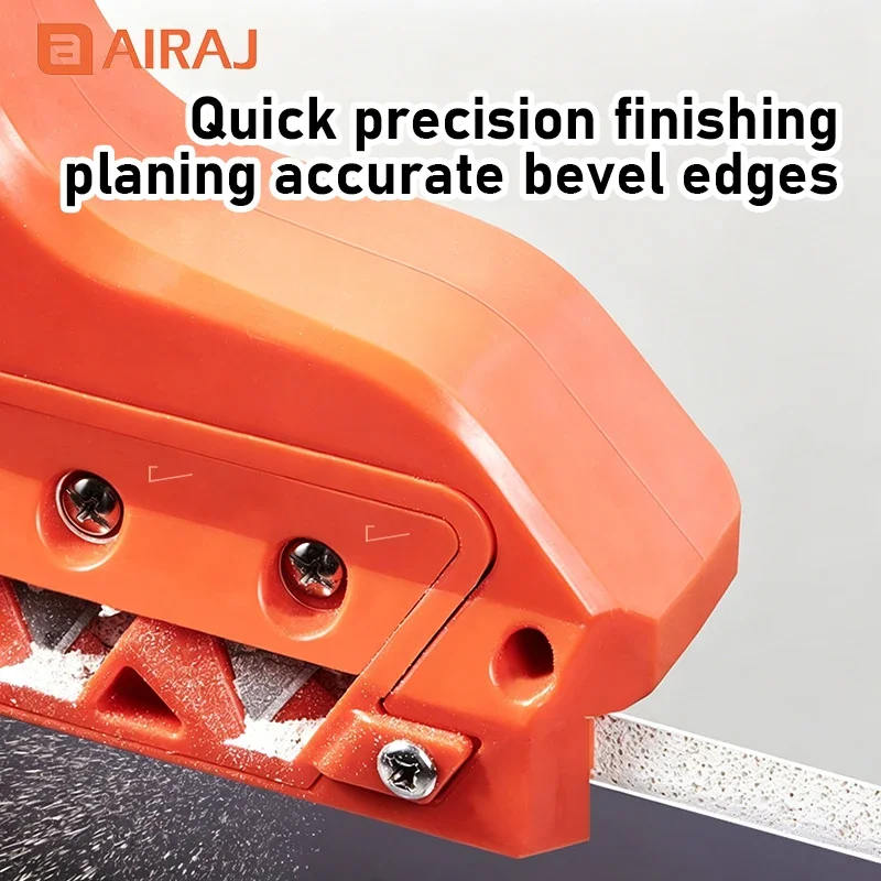 AIRAJ 45° & 60° Chamfer Plane, Drywall V-Groove Trimming Cutter, Dual-Purpose Tool for 45-Degree Bevel & Straight Cutting Groovi