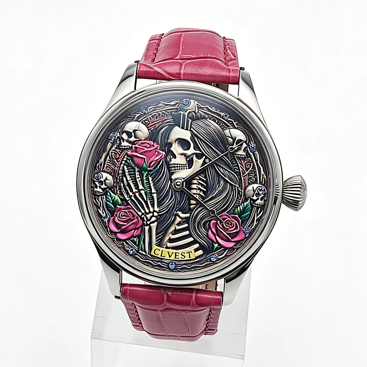 Mechanische Herrenuhr, 47 mm, poliertes Edelstahlgehäuse, mechanisches Handaufzugswerk, wasserdicht