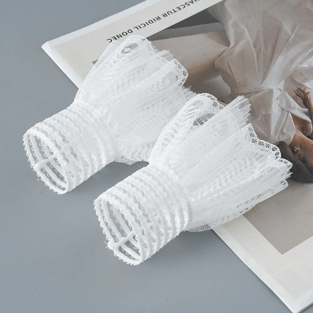 New Detachable Fake Cuff White Black False Sleeve Cuffs Wrist Cuff