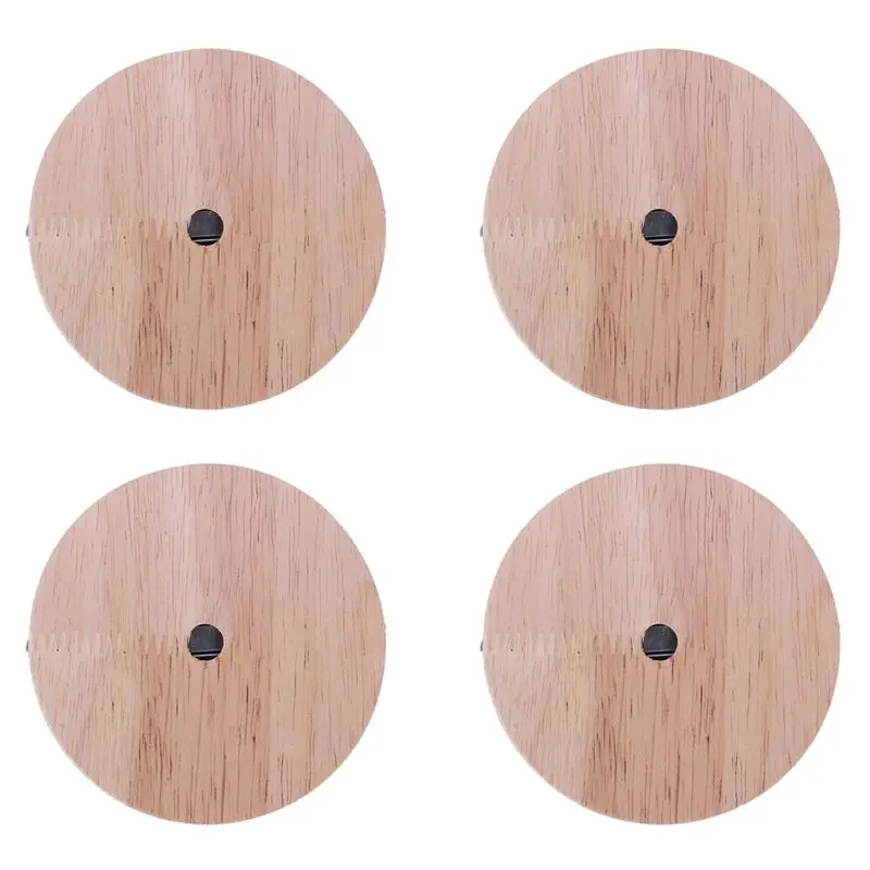 【party-day】4x-base-per-lampada-stile-essenziale-moderno-plafoniera-in-legno-portalampada-e27-base-per-lampadario-fai-da-te