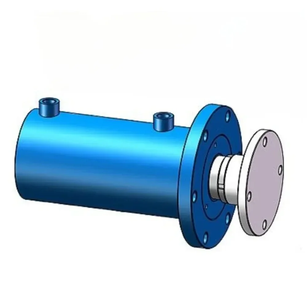 Upper and lower flanges Hydraulic cylinder 100 cylinder diameter 72 axis 16MPA Bidirectional Heavy duty 10 tons Electric