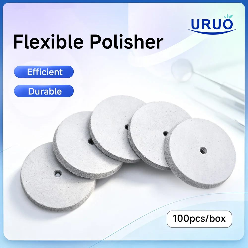 100PCS Dental Lab Polishing Wheels Burs Silicone Rubber Polishers Tool For Remove Porcelain Crowns Bridges Dental Lab Material