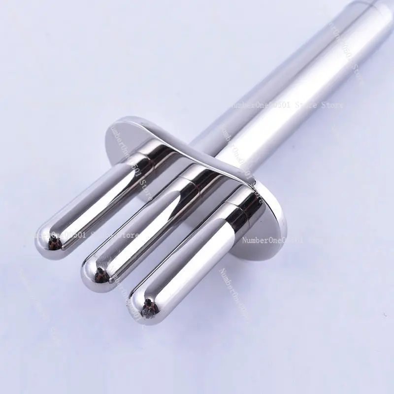 New magnetic fork beauty massage acid bar magnetic therapy lymphatic dredging meridian bar 2345 five fork rolling bar stainless