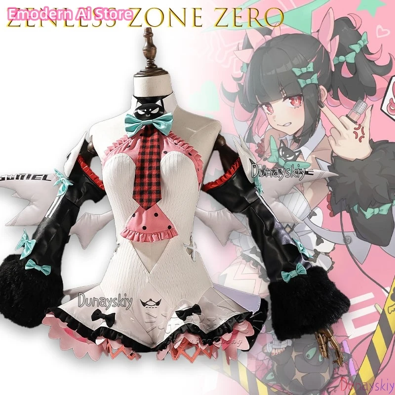 

Zenless Zone Zero Nanami Yume Sariel Rikudo Delusional Angel Captain Cosplay תחפושת Full Set Wig Included Anime For Convention
