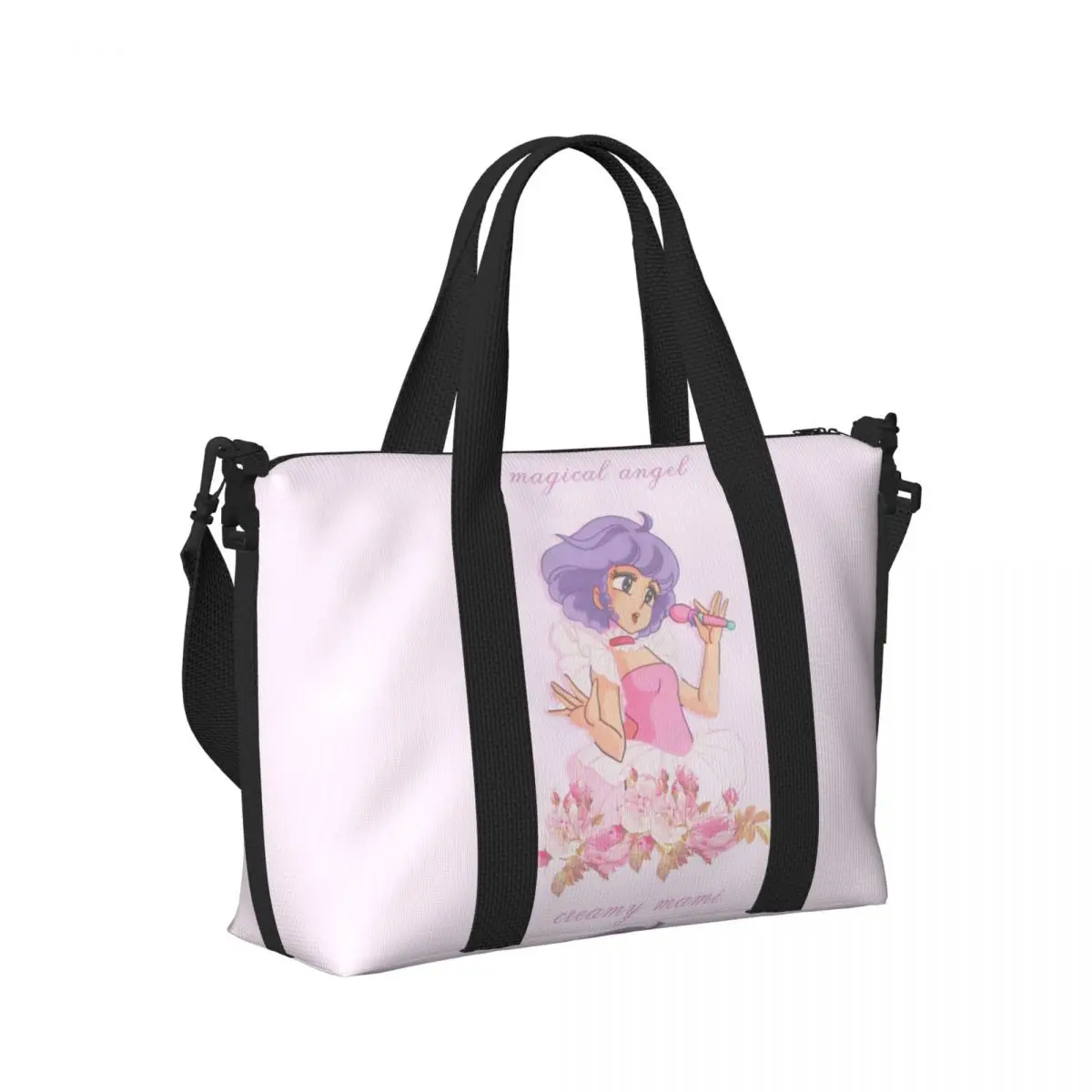 

Кремовая пляжная дорожная сумка с текстурой Mami, большая вместительная сумка-тоут для спортзала, спортивная женская дорожная сумка для покупок