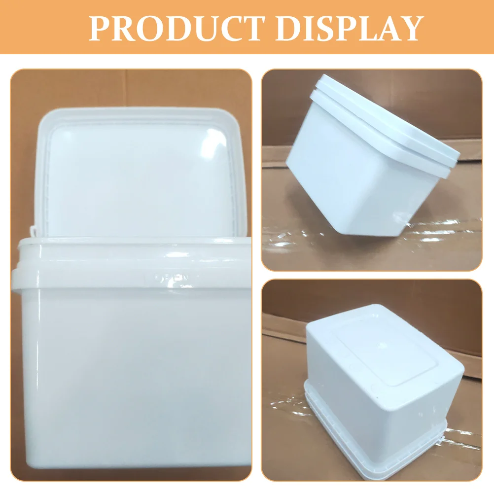 

Durable 1.5L 3L 10L Empty Paint Bucket with Handle Leak Proof Lid for Color Mixing Outdoor Painting Storage