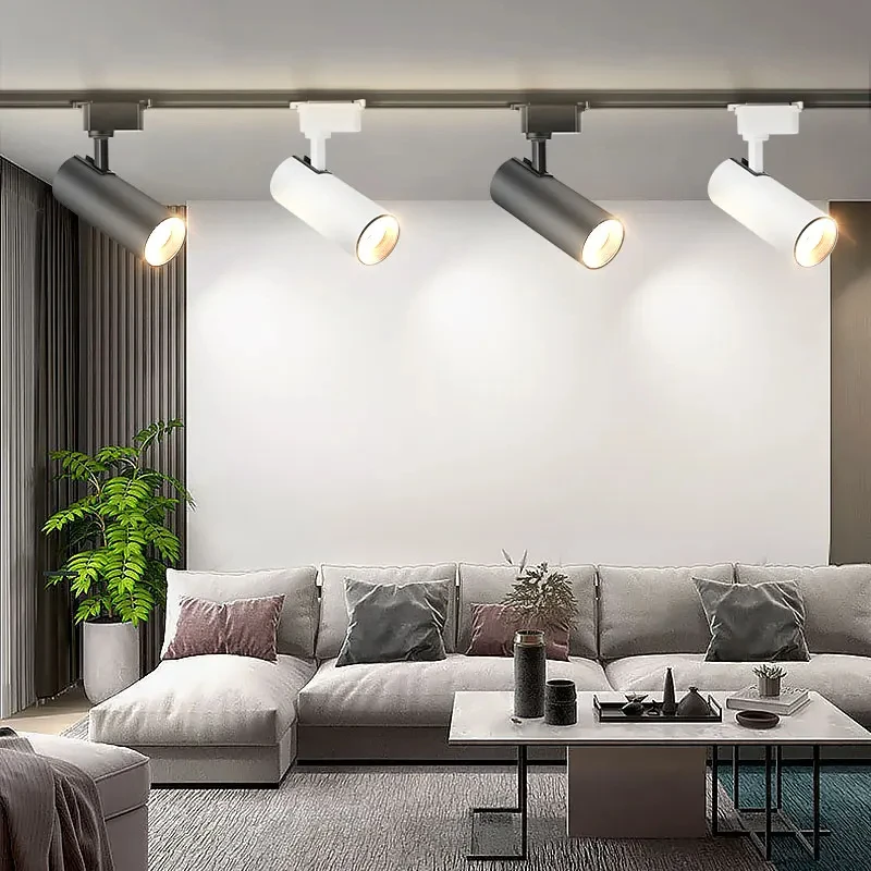 Led Track Light 30W Set Spotlight 220V Rail Lighting Indoor for Home Living Room Clothing Store Bedroom Ceiling Lights Fixture