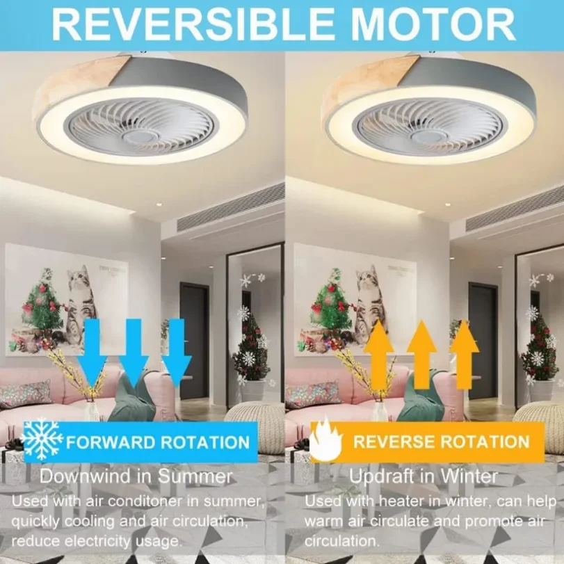 Imagem -05 - Ventilador de Teto de Madeira com Controle Remoto Temporização Decoração Moderna Nórdica Ventiladores de Iluminação Regulável Quarto e Sala