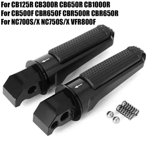 Rear Footrests Passenger Foot Pegs For Honda CB125R CB300R CB650R CB1000R CB500F CBR650F CBR500R CBR650R NC 700 750 S X VFR800F