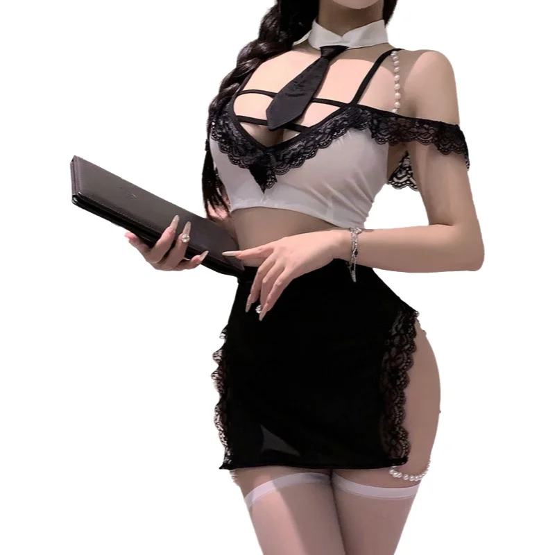 

Sexy Night Lingerie Set Sexy Secretary Bodycon Dress Pure Desire OL Uniform QQNY Flirting Pajamas IEC7