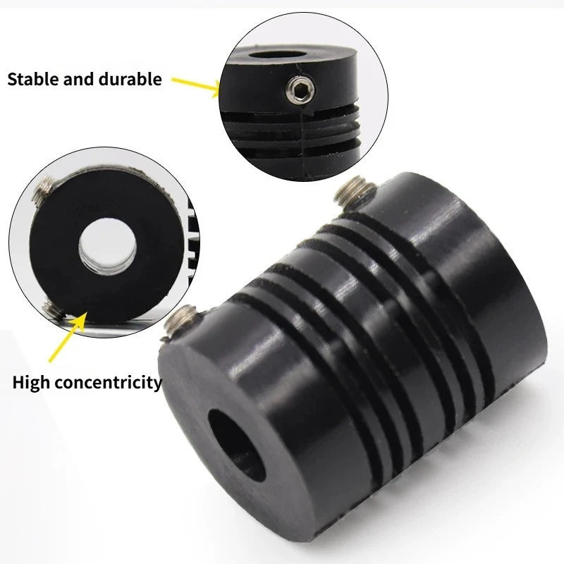 1PCS Elastic Nylon Plastic Coupling Parallel Concentric Coupling Encoder Connecting Coupler Hole 4mm6mm8mm.