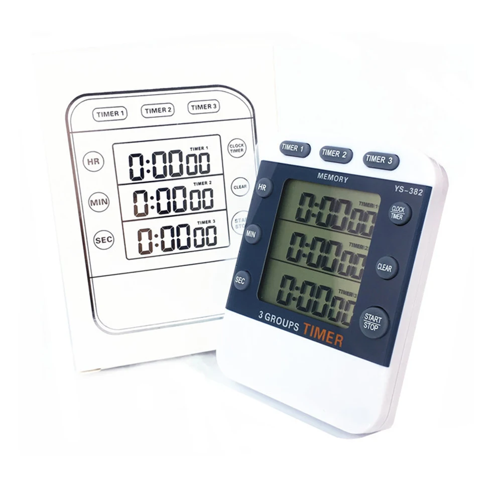 

Electronic Display Stopwatch Kitchen Countdown Timer for Baking Cooking Portable Durable Premium Material Movement