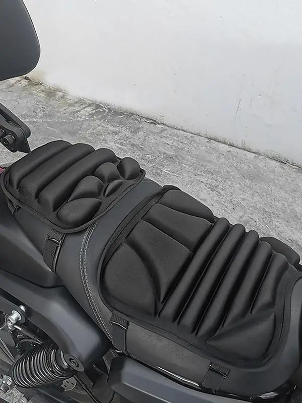 3D Motorcycle Seat Cushions 2pcs Shock-Absorbing Breathable Seat Cover Anti-slip Cycling Seat Pad Motorcycle Supplies