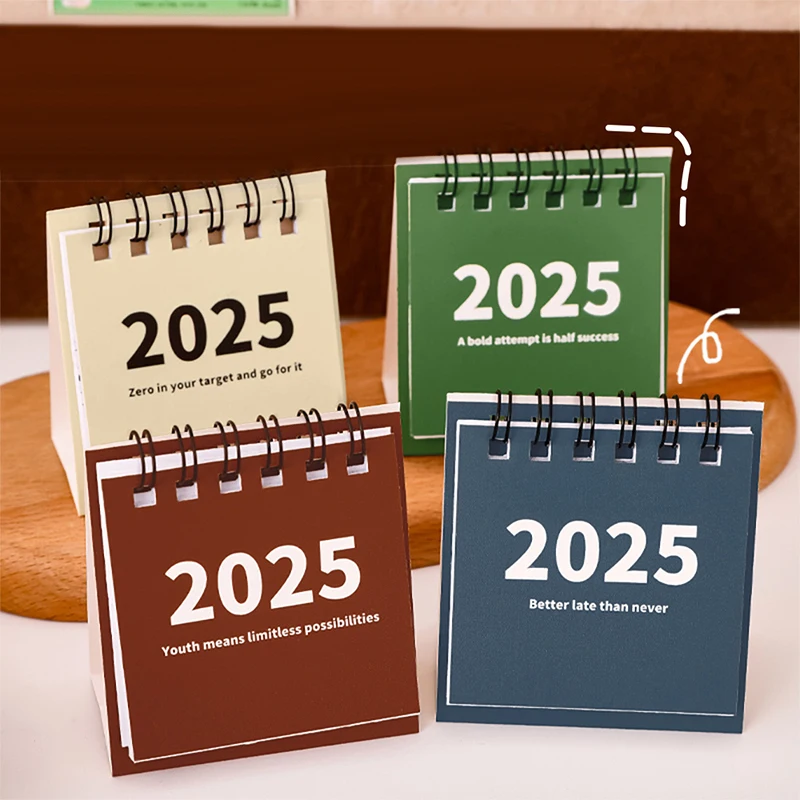 Mini Calendario de escritorio de alta calidad, planificador diario lindo, gestión del tiempo mensual Simple, lista de tareas pendientes, planificador de mesa