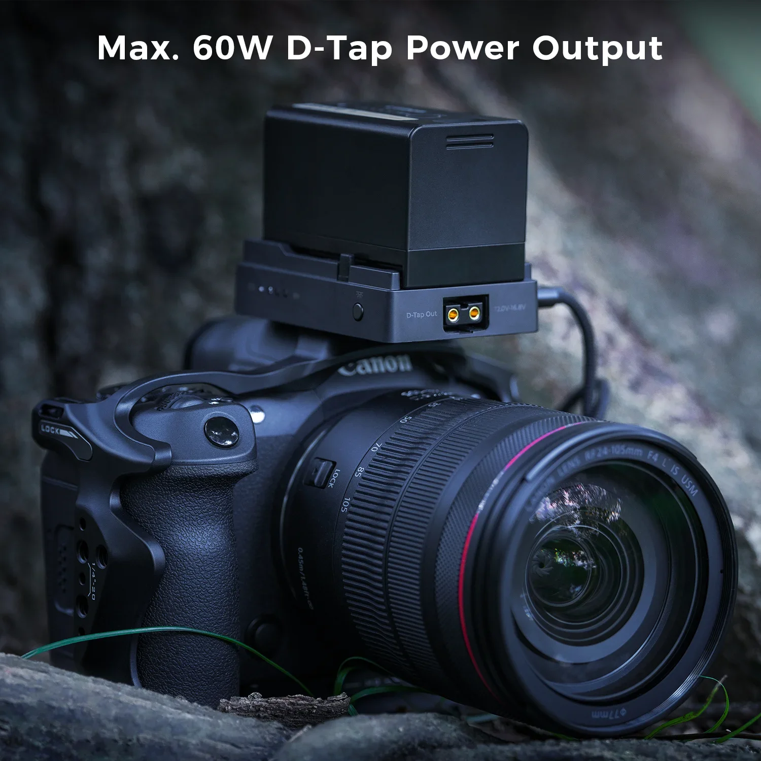 لوحة محول بطارية Toprig BP-A لـ BP-A30/BP-A60/BP-A90 PD20W شحن سريع LED مع برغي 1/4 بوصة، متوافقة مع Canon