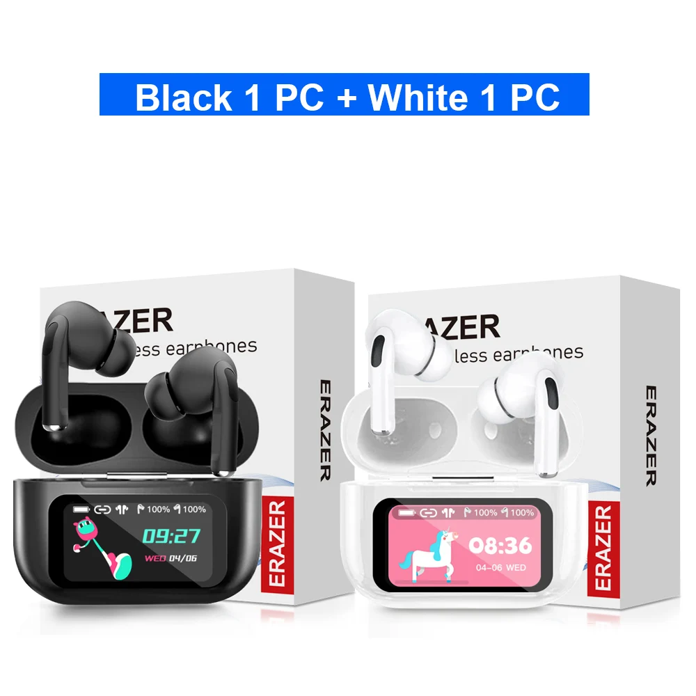 ERAZER Original Wireless Bluetooth Earphones HiFi Headphones HD Stereo Waterproof Earbuds Touch Screen With ANC Noise Reduction