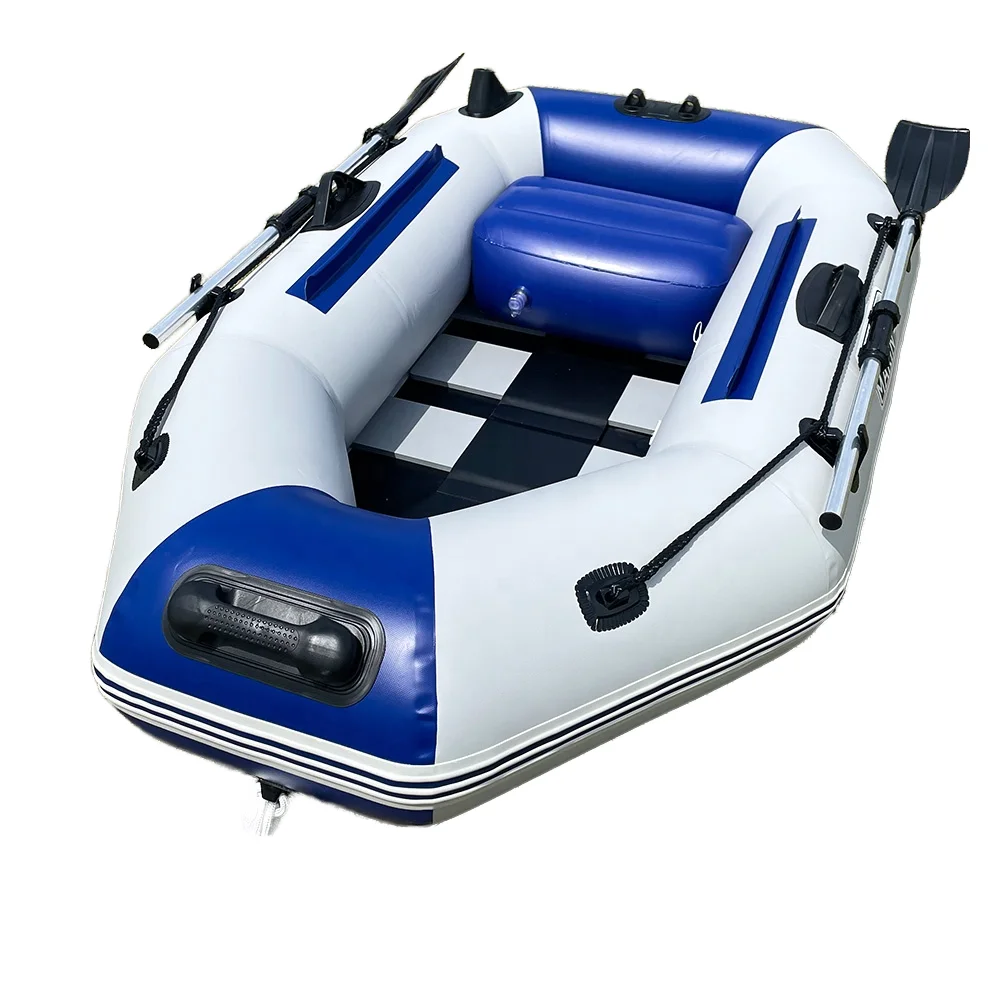 Single Fishing Kayak PVC Inflatable Slat Floor Canoe Paddle Pump Drifting Rafting Surfing Rowing Boats