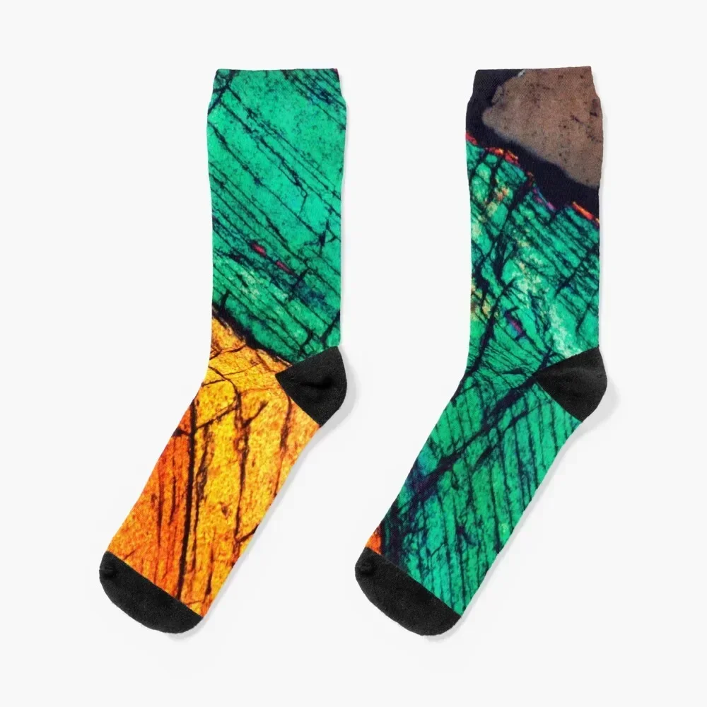 

Epidote in Quartz Groundmass Mineral Art Socks retro gifts snow Socks Woman Men's