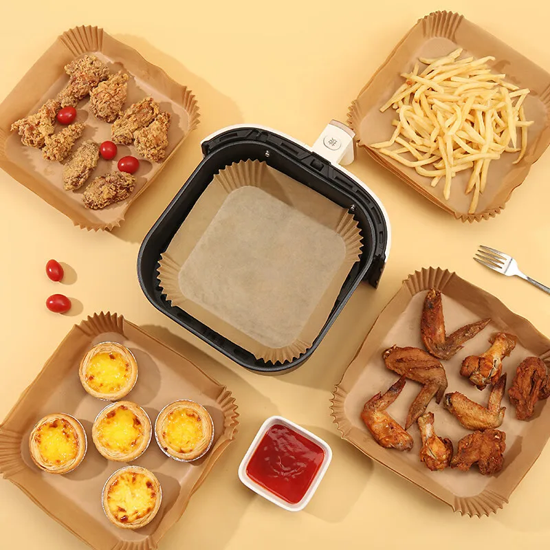 Air Fryer Special Paper Household Oil Absorbing Paper Non Stick Baking Tray Oven Silicone Paper Baking Accessories and Tools