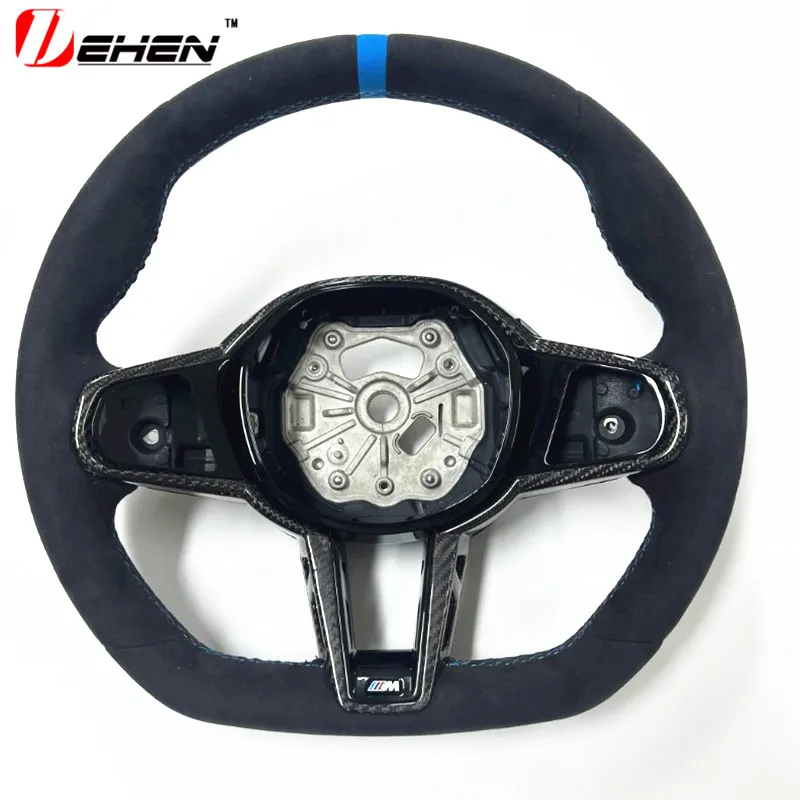 Carbon Fiber Steering Wheel For BMW New 5 6 7 8 series G01 G02 G05 G06 G07 G30 G32 alcantara  Old Upgrade New 2025 M4 Customized