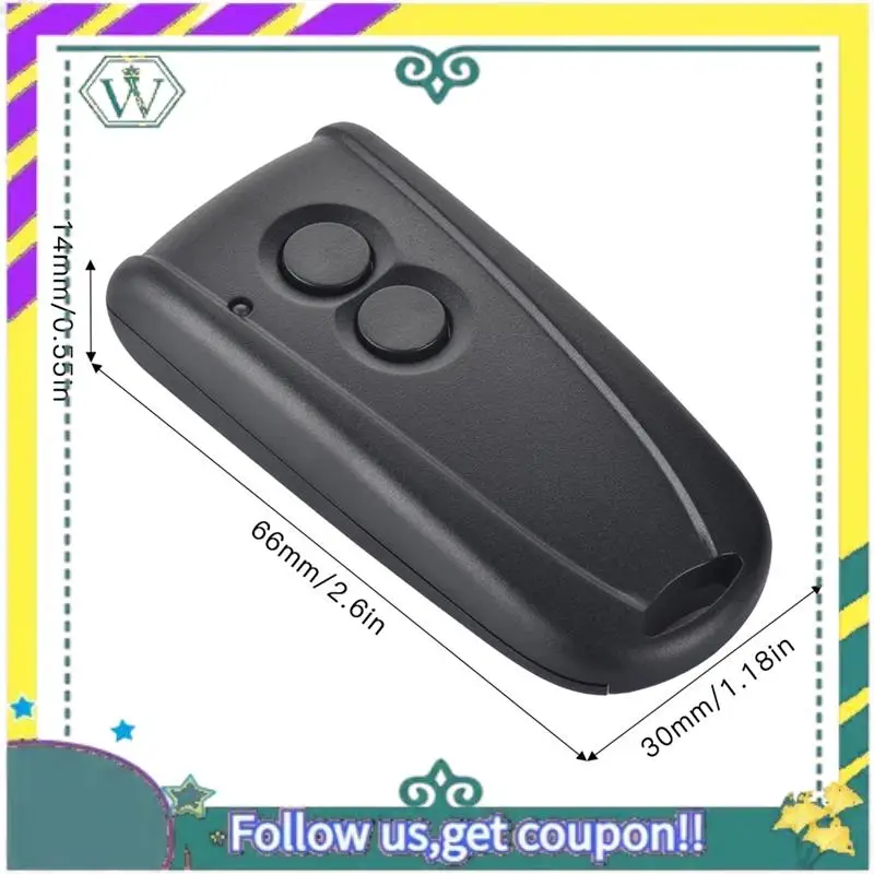 NOWY Pilot do bramy garażowej 433,92 MHz do Hormann Ecostar RSE2, RSC2, zestaw 2 sztuk