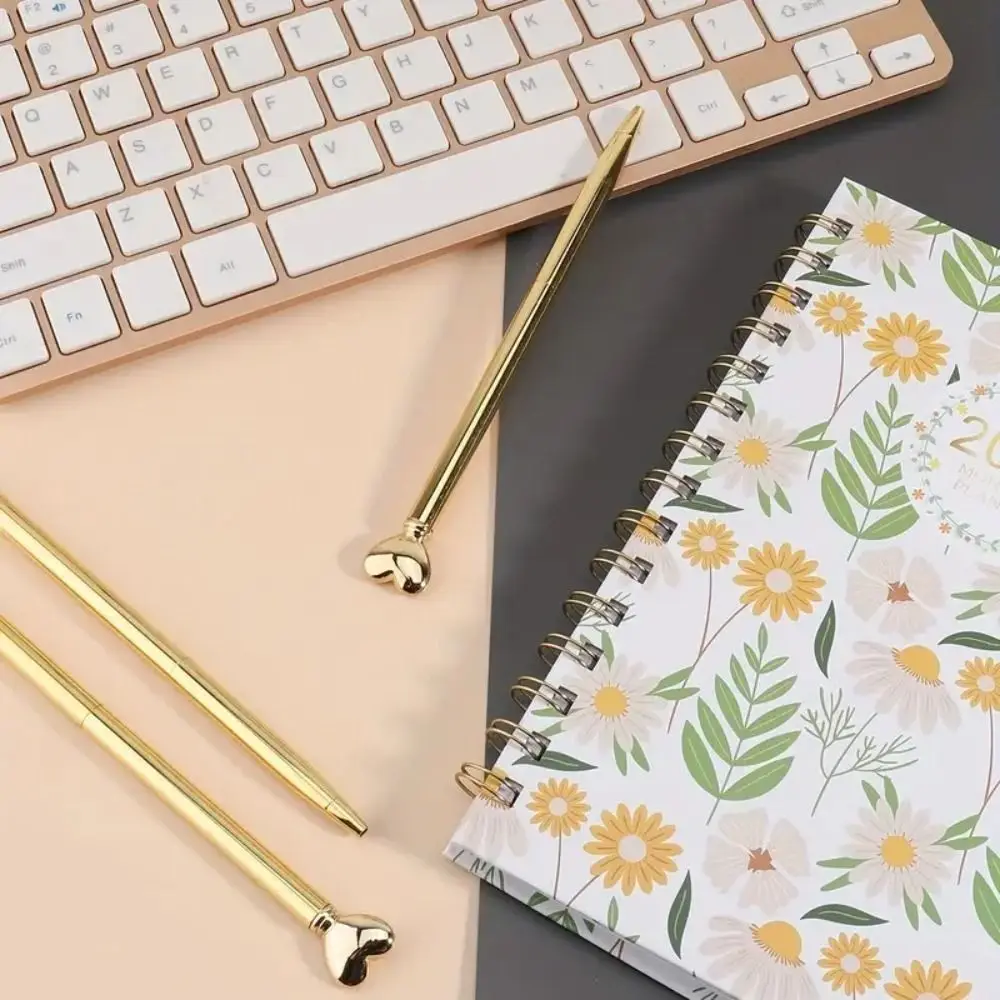 

Студенческая шариковая ручка для ежедневного письма с умным сердечком, милая нейтральная ручка с черными чернилами, быстросохнущая гладкая ручка для письма, подарок