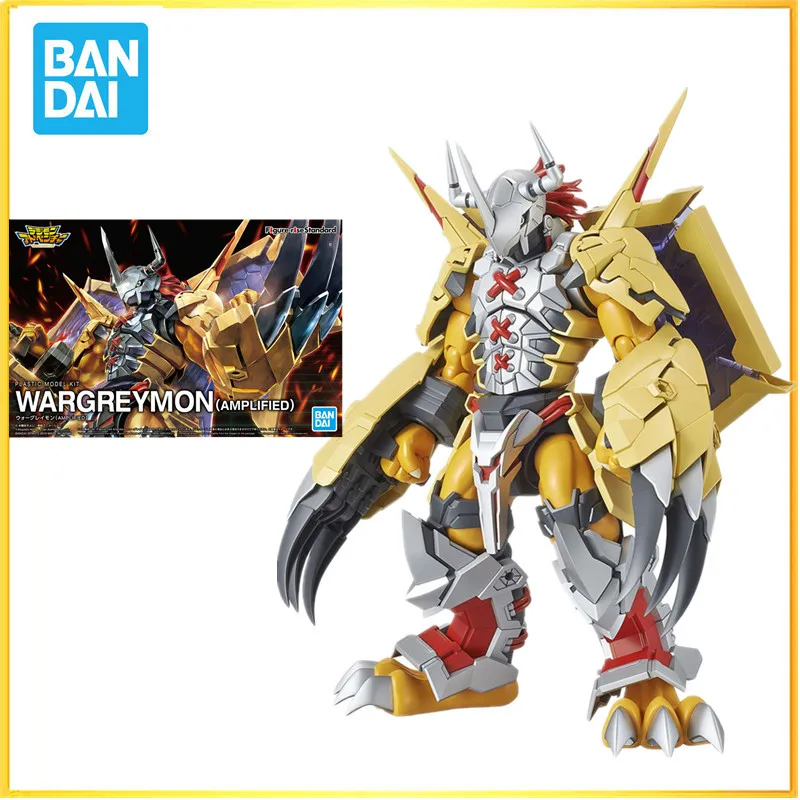 

In stock Bandai original Digimon Adventure Figure-rise WarGreymon AMPLIFIED Anime Action Toy figures Model Toys