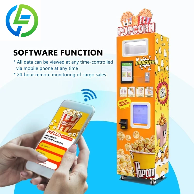 Customized Popcorn Vending Machine - 85% Profit Margin, Automatic Cup Drop, Multi-Scenario Application (Mall/Cinema/Scenic Spot)