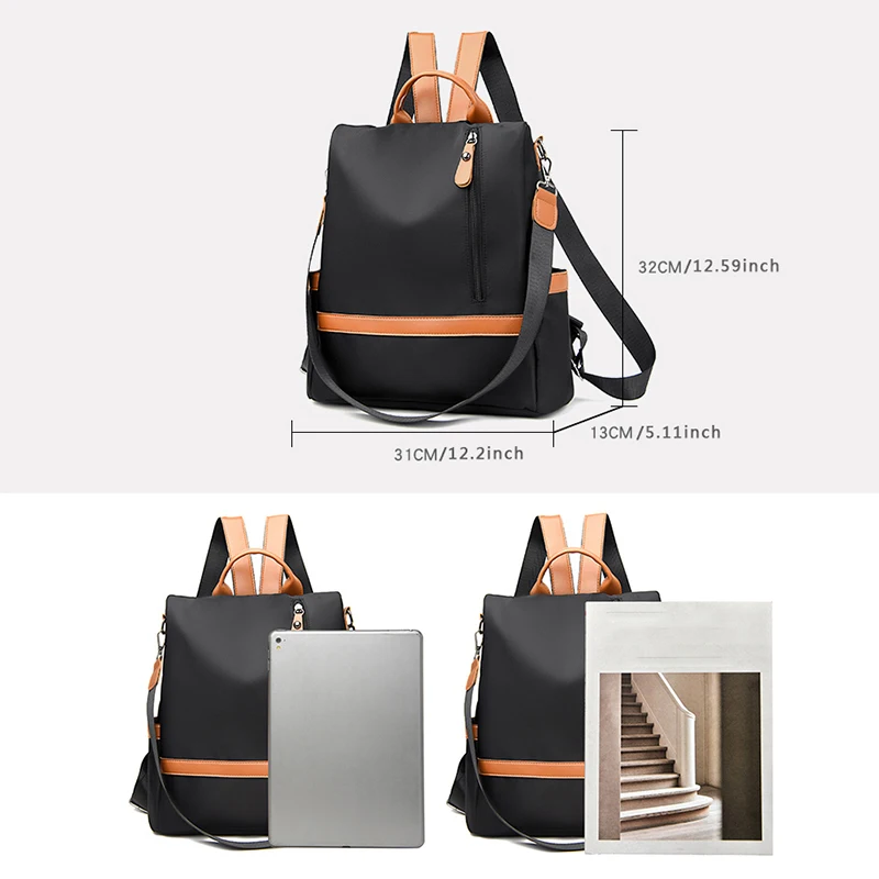 backpack women anti theft casual outdoor travel daily commuting bag classic travel Lightweight Oxford cloth ladies backpack