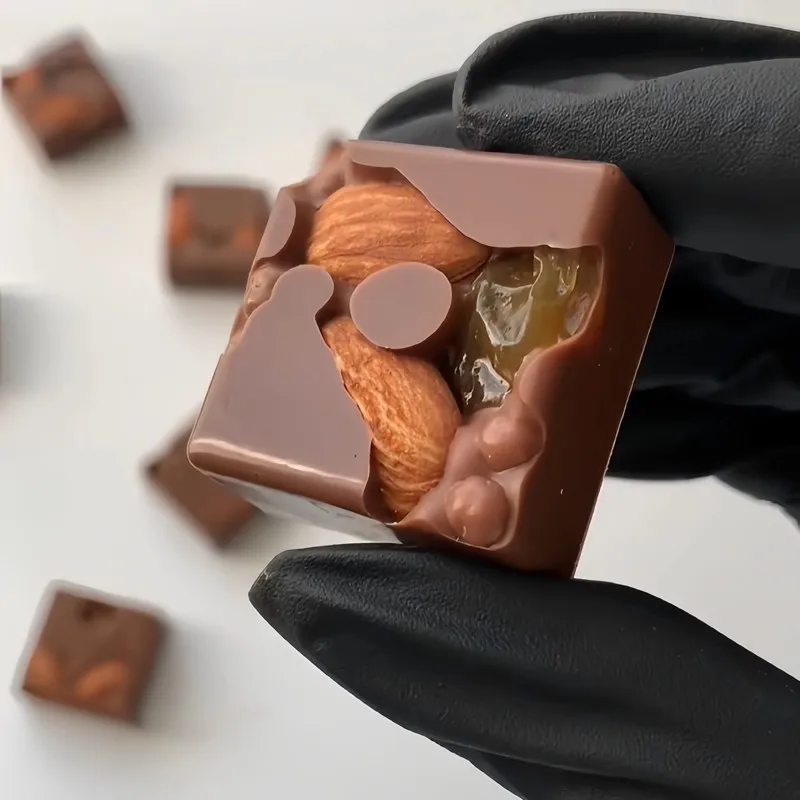 Dubai Chocolate Bar Moldes Policarbonato Caramelos Confitería Hornear Pastelería Herramientas Utensilios