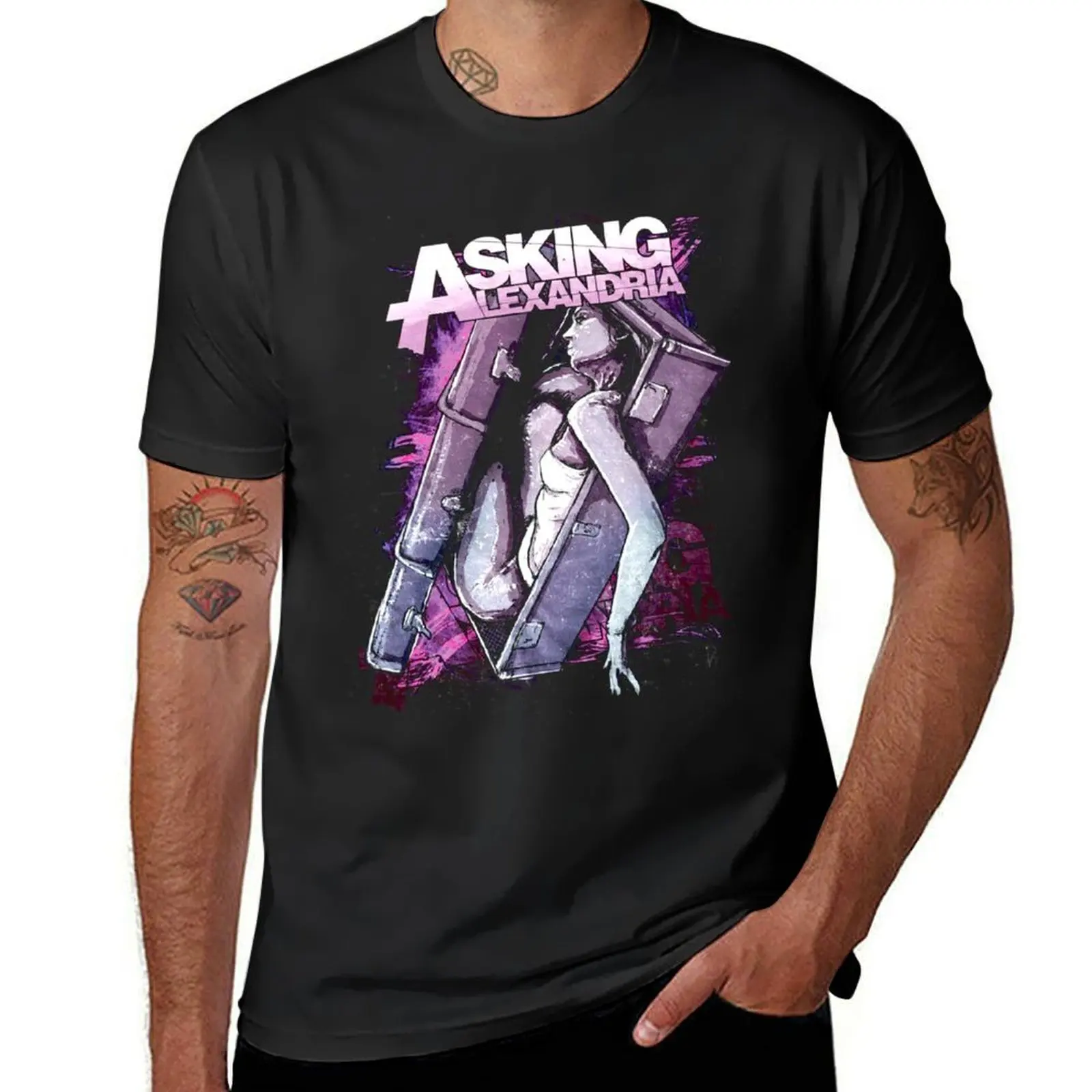 asking alexandria T-Shirt plus sizes tees summer top animal prinfor boys designer t shirt men