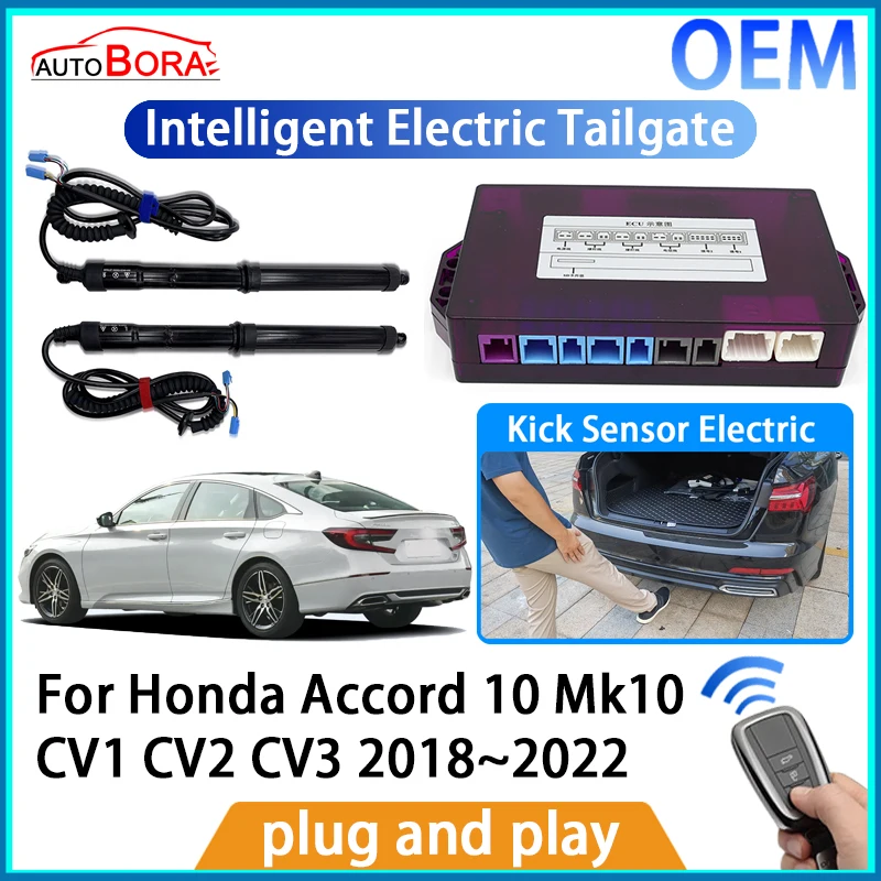 

AutoBora Intelligent Electric Tailgate Automatic Lifting Kit Remote Control Opener Trunk for Honda Accord 10 Mk10 CV1 CV2 CV3