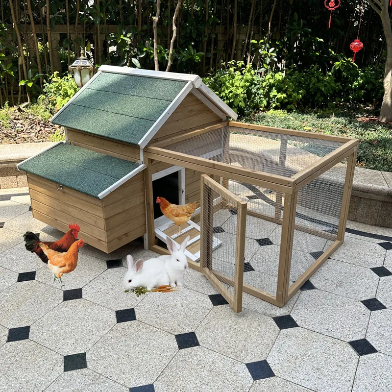 Chicken cage chicken nest chicken shed outdoor solid wood rain protection sun protection