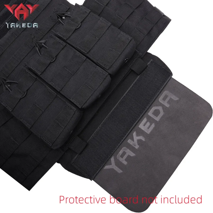 YAKEDA 1000D Nylon Tactical Vest Outdoor Hunting Protective Adjustable Multifunction Molle Vest for Airsoft Combat Equipment