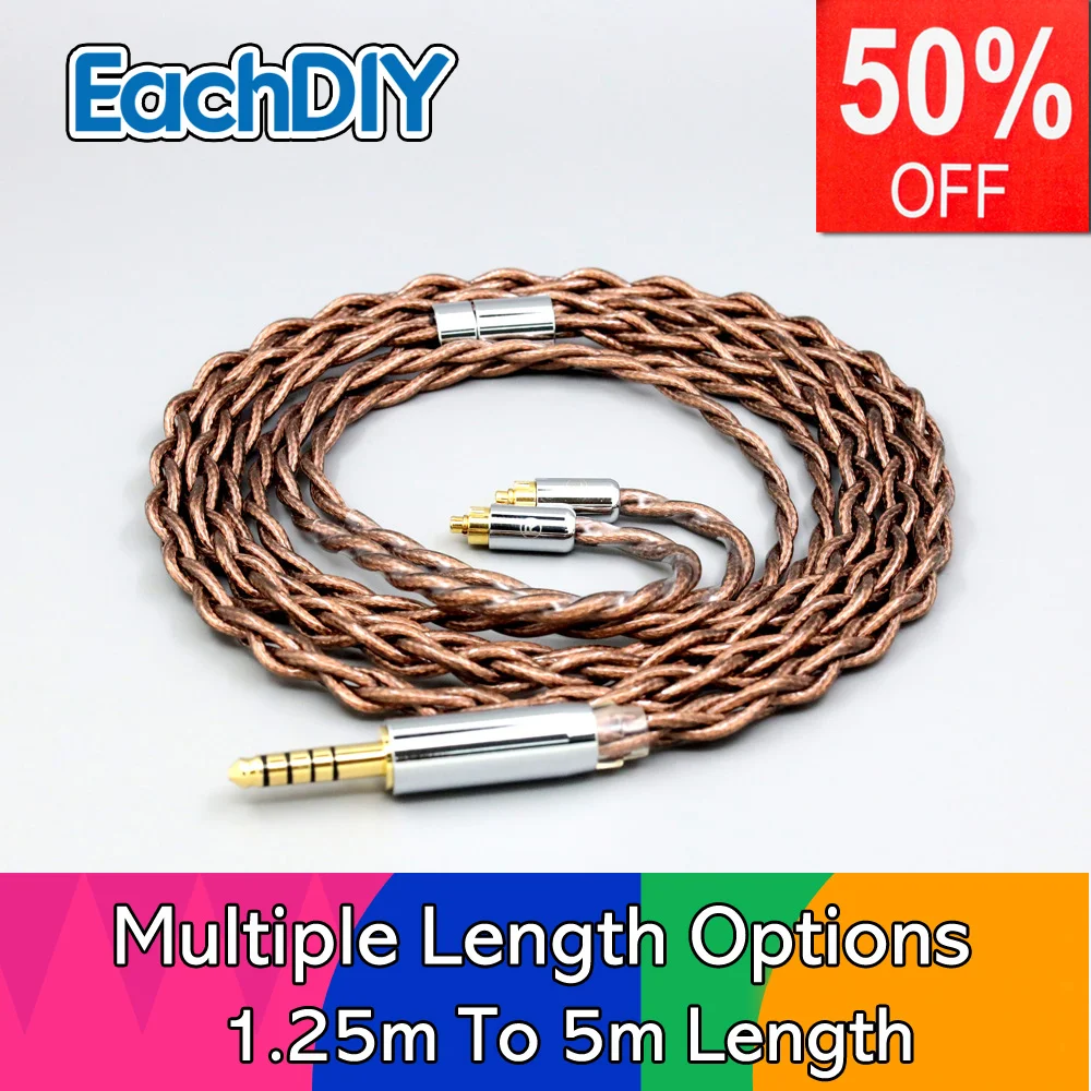 

99% 24k Gold 7n Pure Silver Graphene Shield Earphone Cable For Dunu dn-2002 Earphone Cable LN008549