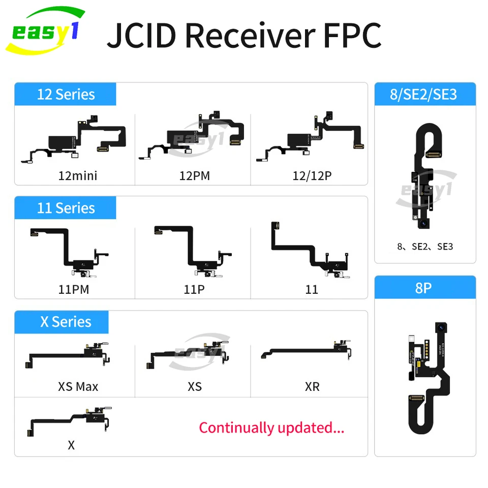 Jcid receptor fpc jc fone de ouvido cabo sensor flexível sem alto