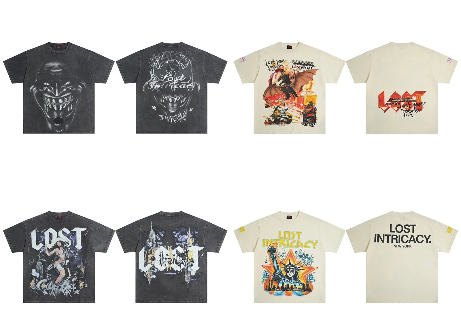 

25ss Good Quality Lost Intricacy T SHIRT Fashion Washed Hand Worn T-Shirts Men Women Summer Style Vintage T Shirt Tee