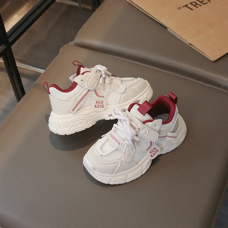 

Girls' Sneakers Soft Sole Non Slip Children Running Shoes 2026 Spring Autumn Lightweight Comfort Thicken Boys' Walking Sneakers