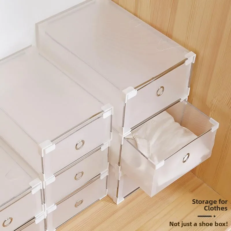 caixa-de-sapatos-de-plastico-reforcada-com-gavetas-organizador-de-sapatos-a-prova-de-poeira-design-simples-e-facil-de-usar