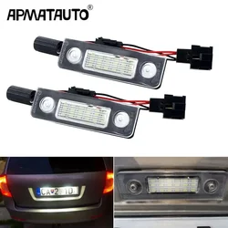 2pc Canbus Car LED Number License Plate Light For Skoda Octavia 2 Facelift 2009 -2012 Facelifted 2003-2012 Roomster 5J 2006-2010