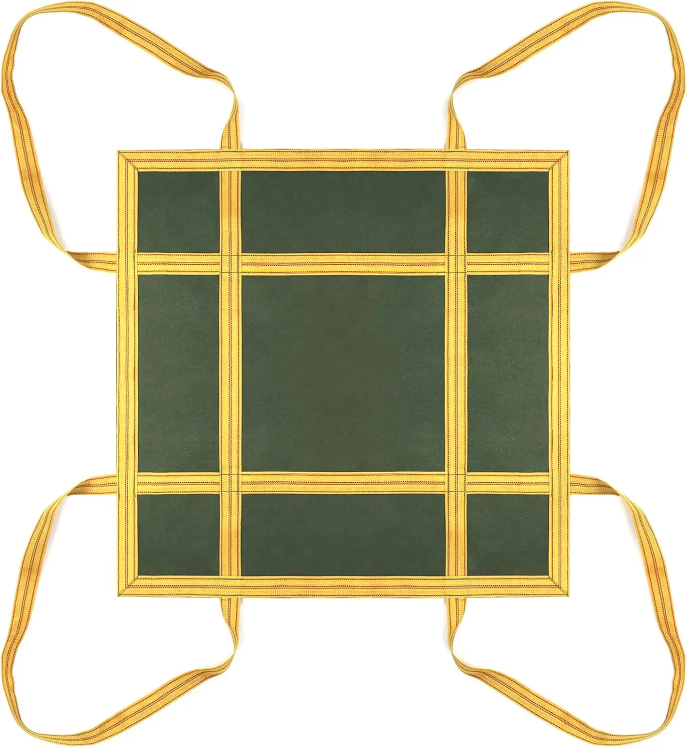 Heavy-Duty Canvas Cargo Lifting Pad Net - 1mx1m Reinforced Handle Lifting Net for Construction, Logistics, and Transport