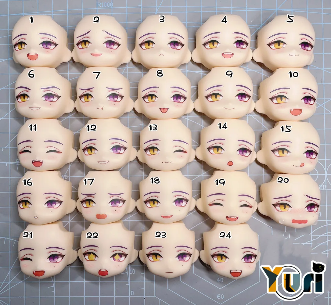 Yuri Anime Nu: Carnival Kuya Handmade OB11 Water Paste Face Alternate Face Expression Game Cosplay C