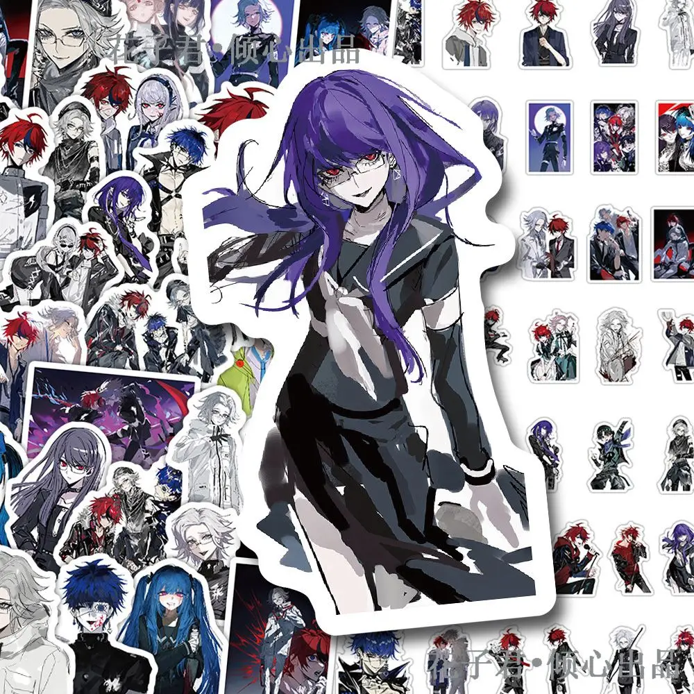100 pcs set Cartoon Painting Creative Sticker Mobile Phone Decoration COS Game HUNDREN LINE Sumino Takumi Aotsuki Eito Gift Toys