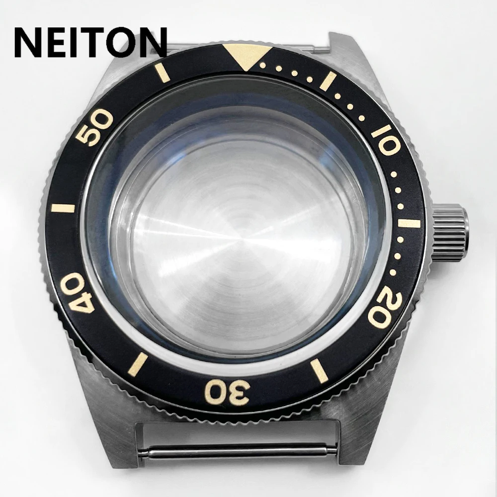 NEITON 40mm Watch Case Sapphire Glass 100m Water Resistant Fit NH35 NH36 Movement